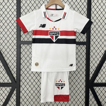 24/25 Sao Paulo Home Kids Soccer Jersey