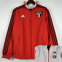 23/24 Sao Paulo Red & White Double Sided Windbreaker (双面风衣)