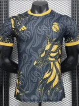 24/25 RMA Black Pattern Player Version Soccer Jersey