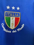 1982 Italy Home  Long Sleeve  Retro Soccer Jersey(长袖）