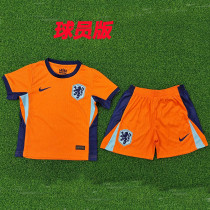 24/25 Netherlands Home  Kids Player Version Soccer Jersey(童装球员）
