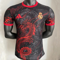 25/26 RMA Red Dragon Special Edition Black  Fans Soccer Jersey