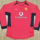 2002/2004 Man Utd Home Long Sleeve Retro Soccer Jersey (长袖)