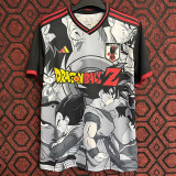 24/25 Japan Black Grey Dragon Ball Messiah Fans Soccer Jersey