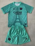 24/25 PSG Green Jordan  Concept VersionKids  Kids Soccer Jersey