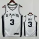 Sa Spurs PAUL #3 White Top Quality Hot Pressing NBA Jersey