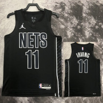 22/23 NETS IRVING #11 Black Top Quality Hot Pressing NBA Jersey (Trapeze Edition)