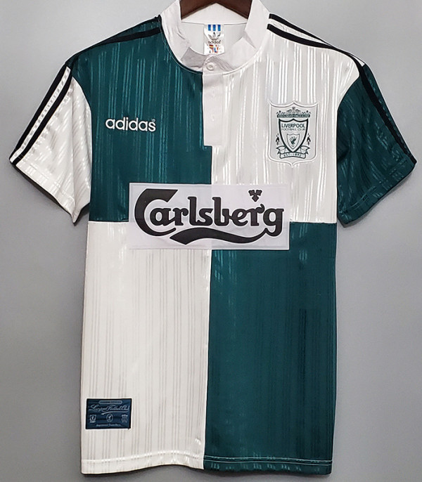 1995/1996 LIV Away Green Retro Soccer Jersey