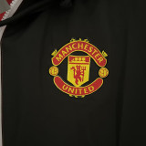 23/24 Man Utd Black Red Windbreaker