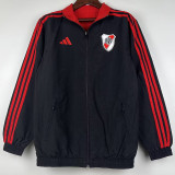 23/24 River Plate Black & Red Double Sided Windbreaker (双面风衣)