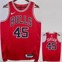 22/23 BULLS JORDAN #45 Red Top Quality Hot Pressing NBA Jersey