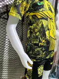 2024 Brazil Christ statue Yellow Kids Soccer Jersey