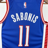 24/25 KINGS SABONIS #11 City Edition Top Quality Hot Pressing  Retro NBA Jersey