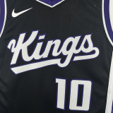 23/24 Kings DEROZAN #10 Black Away Top Quality Hot Pressing NBA Jersey