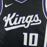 23/24 Kings DEROZAN #10 Black Away Top Quality Hot Pressing NBA Jersey