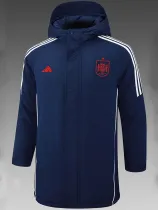 24/25 Spain Royal Blue Hooded Cotton Coat G232