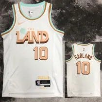22/23 Cleveland Cavaliers GARLAND #10 White City Edition Top Quality Hot Pressing NBA Jersey
