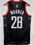 23/24 Rockets WAGNER #28 Black Top Quality Hot Pressing NBA Jersey (Trapeze Edition)飞人版