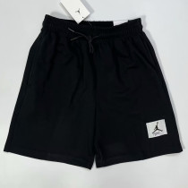 24/25 Black Flying Man Logo Black Cotton shorts(001、黑飞人标、全棉)