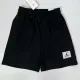 24/25 Black Flying Man Logo Black Cotton shorts(001、黑飞人标、全棉)