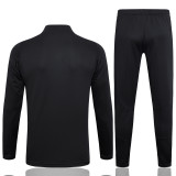 24/25 Algeria Black Half Pull Tracksuit #B709(半拉链)