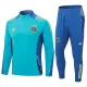 24/25  Ajax Sky Blue Half Pull Tracksuit  (半拉链)