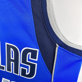 Dallas Nowitzki # 41 Blue away Top Quality Hot Pressing NBA Jersey(V领)
