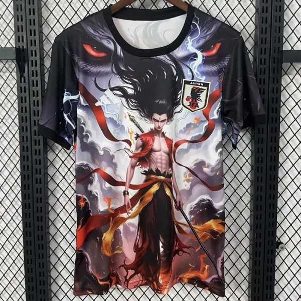 25/26 Japan Nezha Grey Black Fans  Soccer Jersey