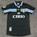 1998/1999 Lazio Away Black Retro Soccer Jersey