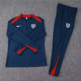 24/25 England Sapphire Blue Half Pull Tracksuit  (半拉链)