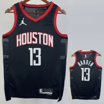 23/24 Rockets HARDEN #13 Black Top Quality Hot Pressing NBA Jersey (Trapeze Edition)飞人版