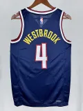 22/23 Nuggets #4 Sapphire Blue Top Quality Hot Pressing NBA Jersey