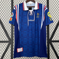 1996 France Home Retro Soccer Jersey(带欧杯臂章）