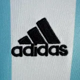 2006 Argentina Home Long Sleeve Retro Soccer Jersey