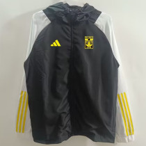 25/26  Tigres UANL Black Hooded Windbreaker