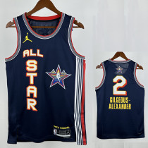 24/25 ALL-STAR GIL--ER # 2 Royal Blue Top Quality Hot Pressing NBA Jersey