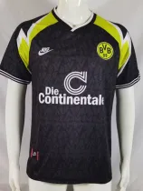 1995/1996 Dortmund Away Black Retro Soccer Jersey