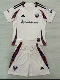 25/26 D.C.United Away Kids Soccer Jersey(带章）
