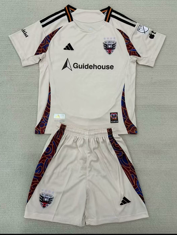 25/26 D.C.United Away Kids Soccer Jersey(带章）