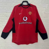 2002/2003 Man Utd Home Long sleeve Retro soccer jersey (长袖)