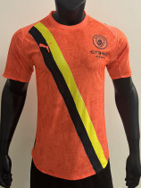 25/26 Man City Goalkeeper Orange Player Version Soccer Jersey