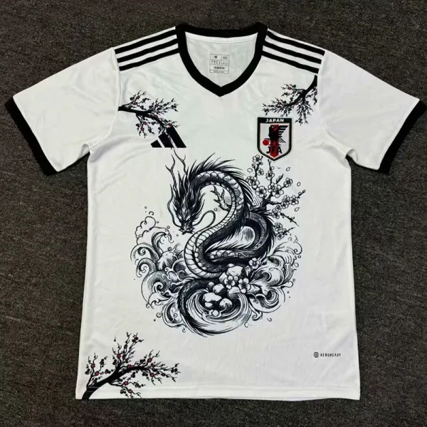 24/25 Japan Plum Blossom Dragon White Fans Soccer Jersey