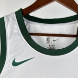 23/24 CELTICS TATUM #0 White City Edition Home Top Quality Hot Pressing NBA Jersey