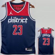 22/23 Wizards JORDAN #23 Royal Blue Top Quality Hot Pressing NBA Jersey (Trapeze Edition)