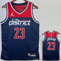 22/23 Wizards JORDAN #23 Royal Blue Top Quality Hot Pressing NBA Jersey (Trapeze Edition)