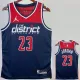 22/23 Wizards JORDAN #23 Royal Blue Top Quality Hot Pressing NBA Jersey (Trapeze Edition)