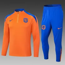 24/25 Netherlands Orange Half Pull Tracksuit  (半拉链)