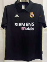 2002/2003 RMA Away Black Retro Soccer Jersey