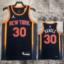 22/23 KNICKS RANDLE #30 Black Top Quality Hot Pressing NBA Jersey (Trapeze Edition) 飞人版