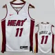 22/23 HEAT JAQUEZ JR. #11 White Top Quality Hot Pressing NBA Jersey (V领）